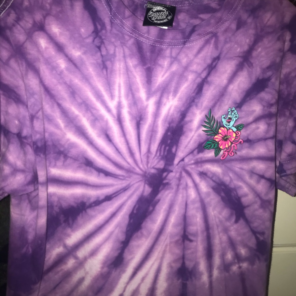 Purple tye dye Santa Cruz shirt 💜